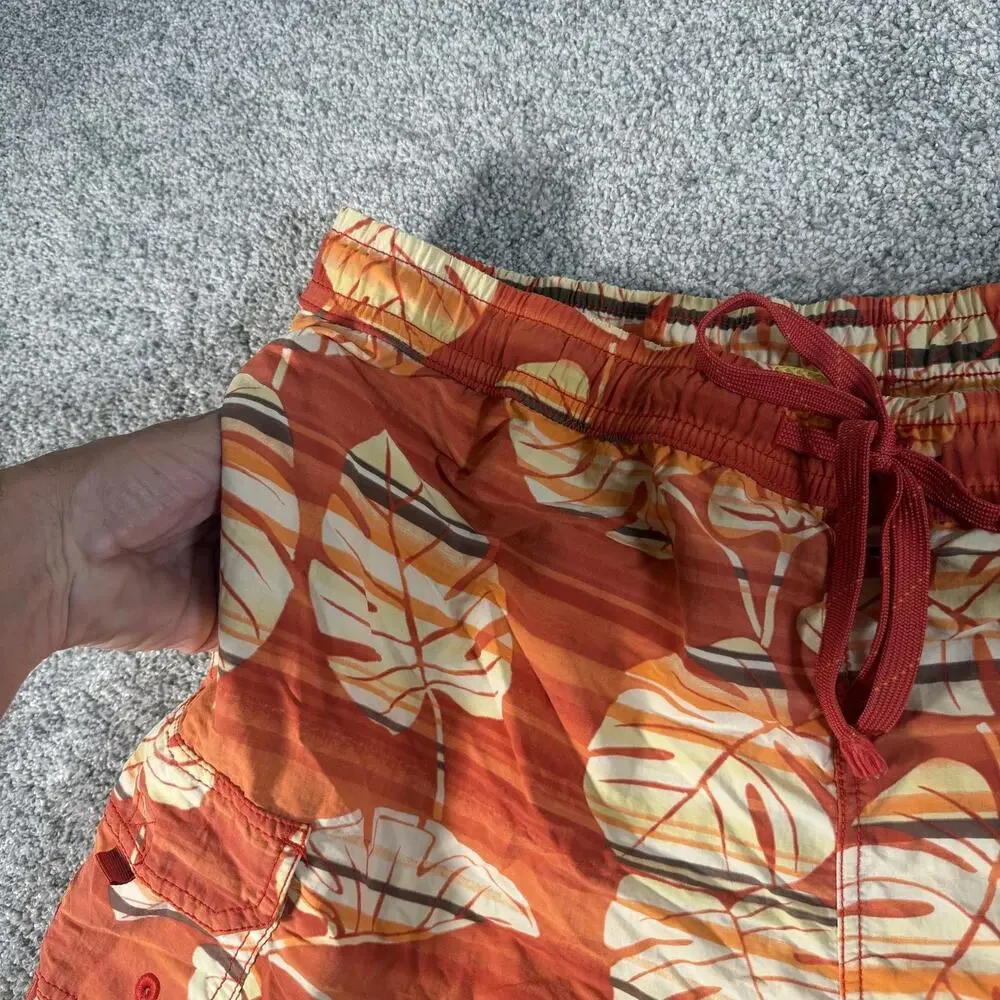 Tommy Bahama Swim Trunks XL Tropical Monstera Leaf Beach Preppy Resortcore